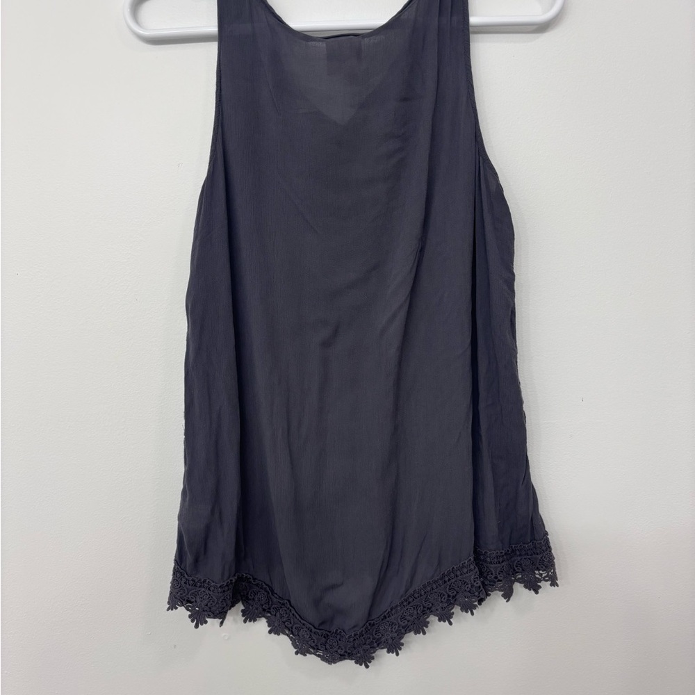 Knox Rose Green and Gray Embroidered Tops - Picture 10 of 15